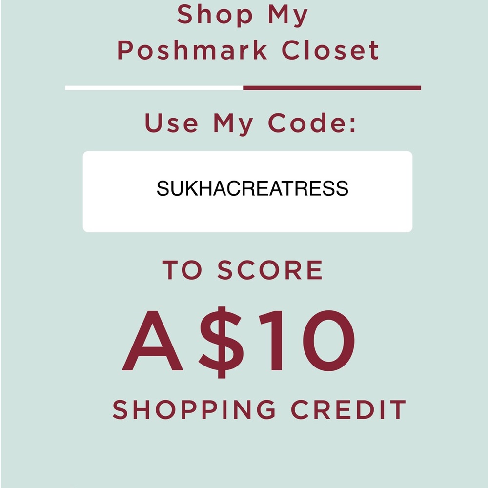 New to Poshmark? Use Code SUKHACREATRESS & receive $10 off your purchase🤸🤸🤸